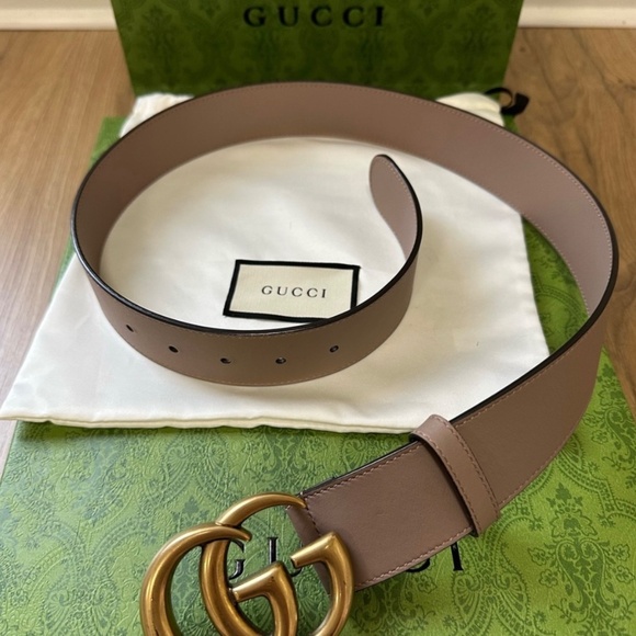 Gucci Leather Double G Buckle Belt - Picture 6 of 11
